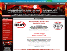 Tablet Screenshot of houstonheat.hardballsystems.com