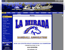 Tablet Screenshot of lmba.hardballsystems.com